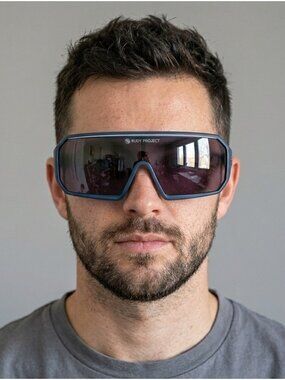 Rudy Project Blue Cycling Sports Shield Visor Sunglasses - made in Italy 🇮🇹